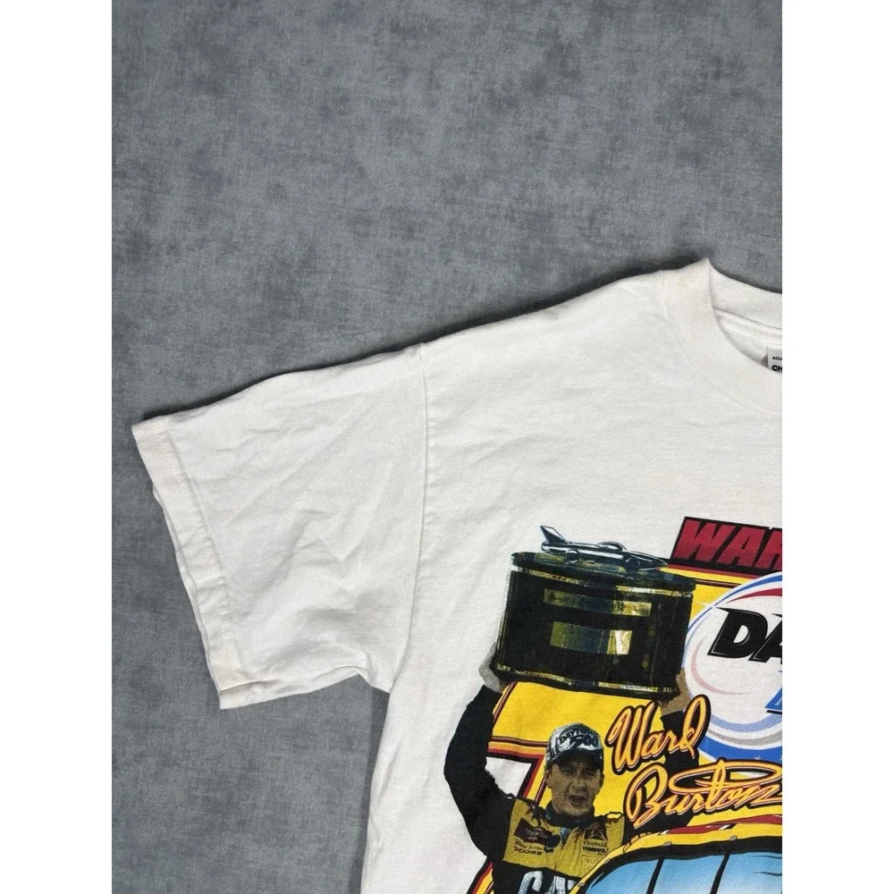Vintage 2002 Ward Burton Daytona 500 Winner NASCAR CAT #22 Shirt M Double Side